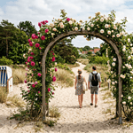 Rose, Strand und Rosenbogen: Henry Neuhauser zu Besuch in Rostock